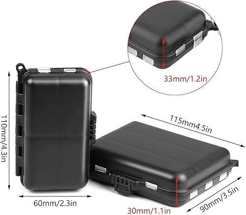 Graplan 2 PCS Scatola di Immagazzinaggio di Plastica Fishing Tackle Box Scatole di Plastica da Pesca a Doppia Faccia per Accessori Pesca Due facciate,7 e 9 Scomparti - Ysert