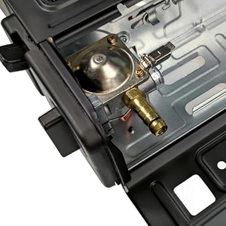 Fornello a butano portatile con custodia per il trasporto, 2, 4, 8, 12 bombole di gas, kit da campeggio con accensione automatica e controllo del calore (fornello a gas + 4 lattine di butano) - Ysert