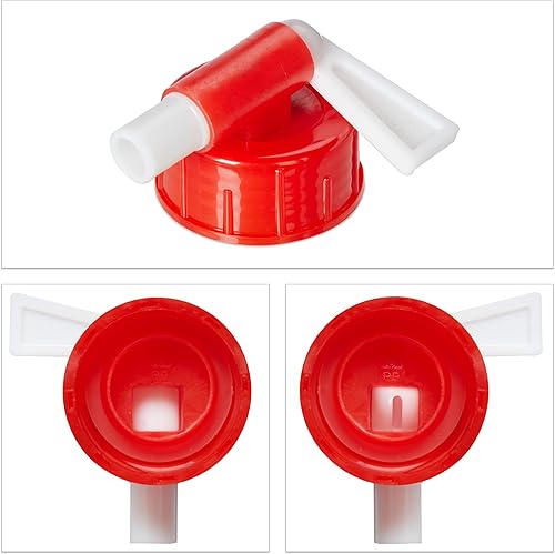 Relaxdays Set da 4 Taniche Pieghevoli, in Plastica Senza BPA, con Manici, Rubinetto, Tappo a Vite, da 10 L, Trasparente, 25 x 23 x 23 cm - Ysert