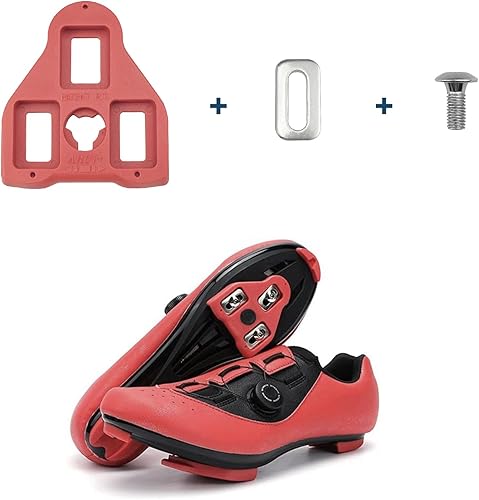 2 piastre per scarpe a pedale per bicicletta, compatibili con i pedali Look Delta, piastra per scarpe con viti, rondelle, funzione di posizionamento memory, compatibile per interni Cycle Mountain Bike - Ysert