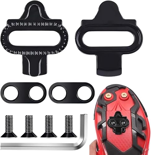 2 Pezzi Tacchetti per Bici Attacchi Scarpe Bici da Corsa Tacchette Bici da Corsa Tacchetti per Scarpe da Spinning Compatibili con Mountain Bike e Bici Adatto per Indoor Outdoor Strada - Ysert