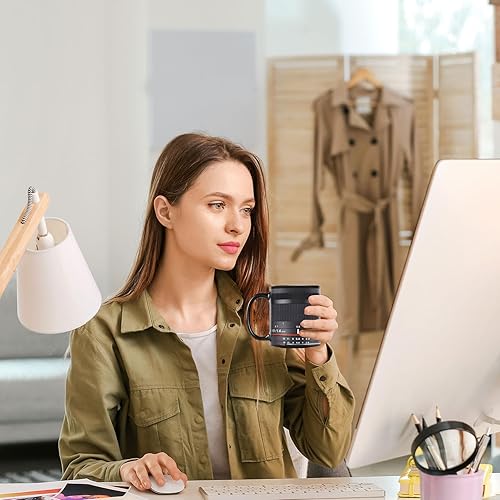 Tazza Da Caffè Con Obie-ttivo Per Fotocamera, Tazza Da Caffè In Ceramica Da 350 Ml, Tazza Da Caffè A Forma Di Obie-ttivo Per Fotocamera, Tazze Da Caffè Con, Per Appassionati Di Fotografia - Ysert