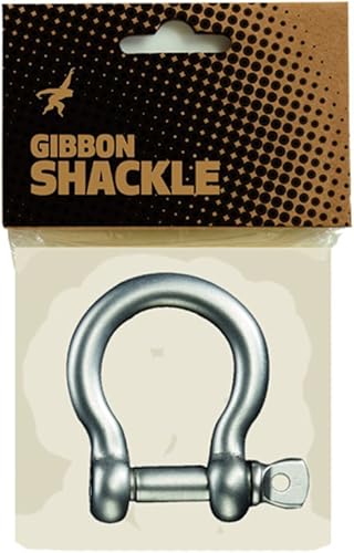 Gibbon Slackline, grillo, Lunghezza Interna: 48 mm, Larghezza Interna: 24 mm, carico di Rottura: 7,2 t, Acciaio Inossidabile, da Utilizzare in connessione con Le imbracature Round Sling di Gibbon - Ysert