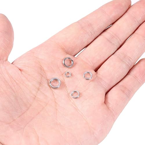 Pesca Anelli, Kit Anelli Da Pesca Inox, 200 Pezzi Anelli Da Pesca, Anelli Pesca Spinning, Anelli Spaccati Per Pesca, Kit Anelli Spaccati Inossidabile Connettori, Anelli Canna Da - Ysert