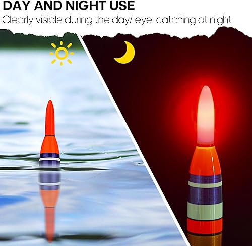 THKFISH Posa LED Pesca Posa Luminosa Galleggiante da Pesca Set di 3 Pezzi - Ysert