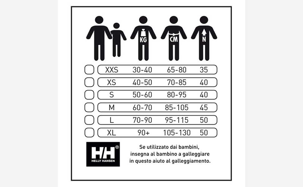 Sport II Rider Vest Size Chart