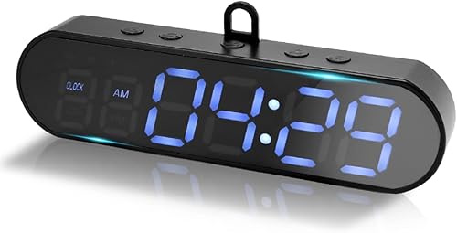 Timer Palestra & Orologio, Timer Intervalli Magnetico Cronometro, 10 Funzioni Portatile Digitale Timer Da Palestra Con Conto Alla Rovescia/Avanti Allarme Orologio per Casa Palestra Fitness Allenamento - Ysert