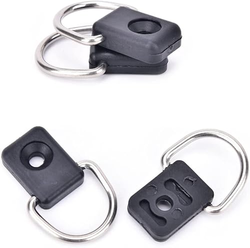 12 pcs Canoa per Barche Anello D con Kit Viti, D Ring Subacquea Kit di Fissaggio ad Anello per Ponte di Sicurezza D Ring per Barca,Canoa, Rimorchio - Ysert
