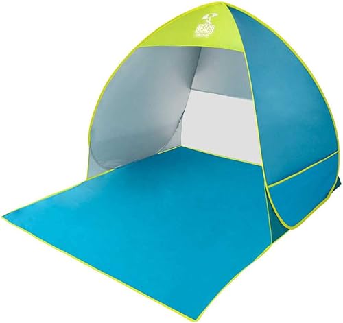 AKTIVE 62165-Tenda da spiaggia pop up beach, Colore Blu e Verde, 62165 - Ysert