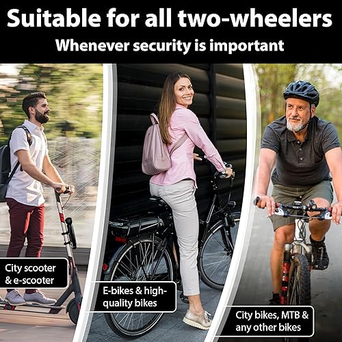 Lucchetto pieghevole da 110 cm con codice numerico e supporto – Lucchetto a combinazione per bicicletta – Lucchetto a combinazione per bicicletta – Lucchetto a combinazione ad alta sicurezza - Ysert
