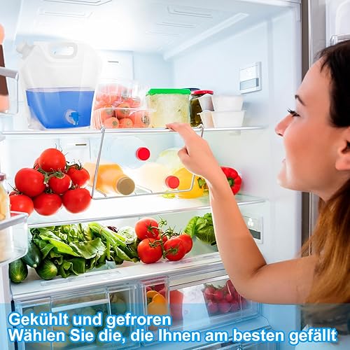 Livdouyu Tanica per acqua pieghevole, 5 l, 10 l, con rubinetto, contenitore per acqua potabile, con manico, riutilizzabile, per attività all'aperto, campeggio, escursioni, picnic - Ysert