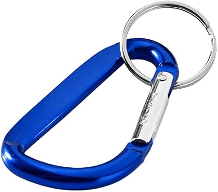 5 moschettoni a molla in alluminio, per campeggio, pesca, escursionismo o viaggi con anello portachiavi - Ysert