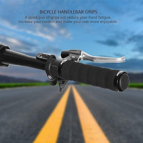 Impugnatura per Manubrio da Bici, Manopole Manubrio in Spugna Antiscivolo con Anello di Bloccaggio per Bici da Strada Mountain - Ysert