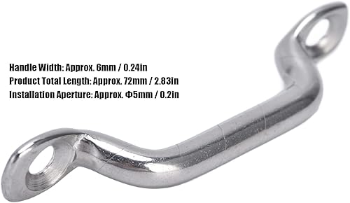 Fibbie per Ponte in Acciaio Inossidabile 316, Kit da 10 Pezzi in Acciaio Inossidabile con Passante per Barca, Occhiello per Piastra Ad Arco, Impermeabile, Antiruggine per Il Fissaggio - Ysert
