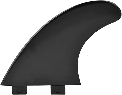 Wakects FCS Pinne per tavola da surf in plastica e nylon, 3 pezzi, pinne a testa singola per tavola da surf G5, elica ad alte prestazioni per nuoto e surf, Nero - Ysert