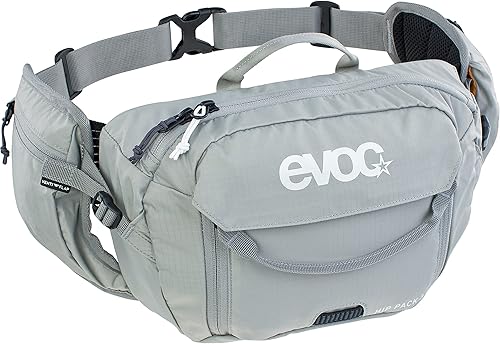 EVOC HIP Pack - Marsupio da 3 l, capacità 3 l, sistema Airflow Contact System, cintura regolabile in vita, sistema Venti Flap, con bolla da 1,5 l - Ysert