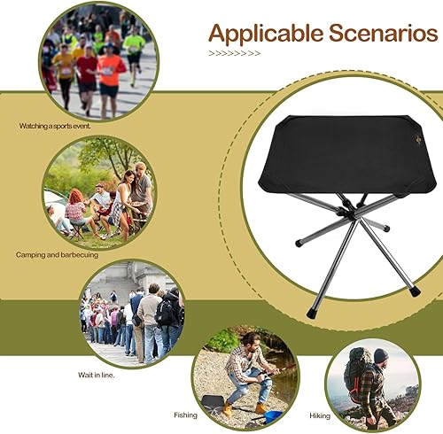 Altezza 36cm sgabello da campeggio pieghevole e portatile Per Giardino, Spiaggia, Picnic, Pesca, Campeggio, Escursioni, Code E Viaggi. - Ysert