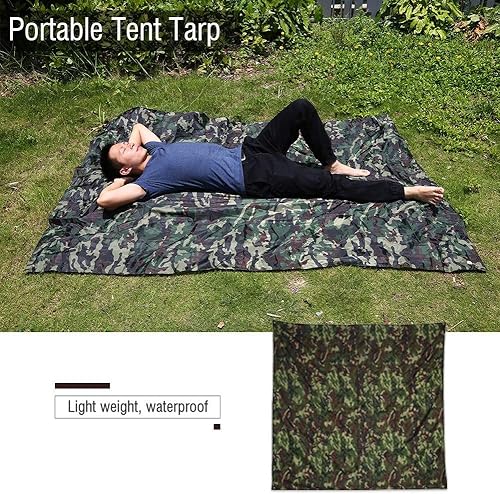 Tarp Camping, 2 2M Camouflage campeggio impermeabile Shelter Tenda Tarp portatile leggero a prova di pioggia Mat for picnic esterno di campeggio - Ysert