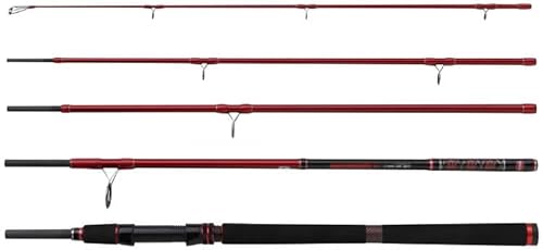 PENNA Penn Squadron Iii Travel Sw Canna da Spinning, Canne da Pesca, Canne da Spinning, Pesca in Mare, Canna da Viaggio, Unisex, Nero, 2.70 m, 20-80 g - Ysert