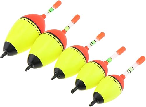 OriGlam 5pcs EVA Foam Galleggianti Bobbers Pesca, Pesca Galleggianti Bobbers, Bobbers Pesca Galleggianti Set 15g 20g 30g 40g 50g per Crappie Pike Persico Carp Bass - Ysert