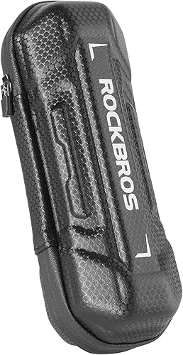 ROCKBROS Kit Riparazione Borsa per Accessori Bicicletta, Strumento Multifunzionale Atrezzo Portatile per Viaggio, Mini Pompa Nera - Ysert