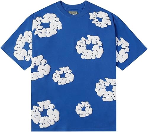 UASNHU Denim Tears Estiva Corta Maglietta Short,Casual Cotone Sweatsuit Set(8,S) - Ysert