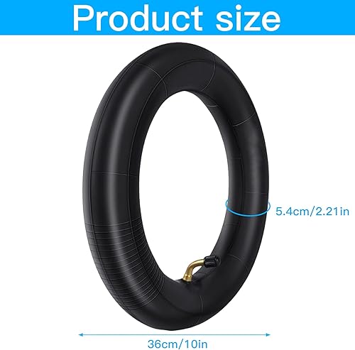 2 Pezzi Camera d'Aria 10 X 2,125, Camera d'Aria per Scooter, Camera d'Aria per Monopattino Elettrico, Confezioni di Camere d'Aria in Gomma, per Scooter Elettrici, Scooter a Benzina - Ysert