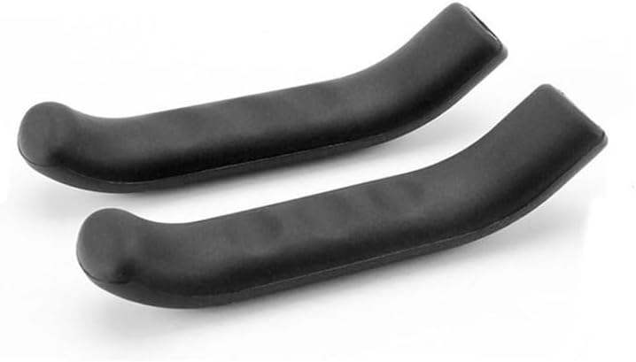 Hrlace Copertura per leva del freno per bicicletta, antiscivolo, per mountain bike, in gel di silicone, per la maggior parte delle biciclette da corsa, mountain bike, colore nero, 2 paia - Ysert