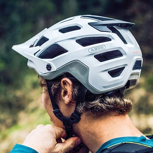 ABUS Casco MTB Moventor 2.0 MIPS - da bici con protezione dagli impatti per l'uso off-road all-mountain, unisex Grigio opaco, M - Ysert