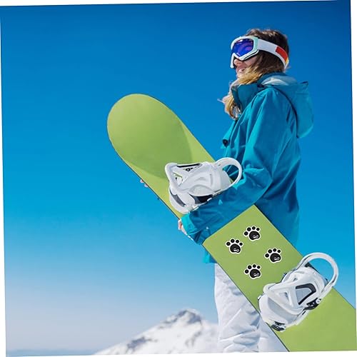 Adesivi da Sci Tavola da Neve Adesivi per Skateboard Adesivi Snowboard Snowskate Decalcomania da Sci Adesivo Antiscivolo per Pattinaggio Gel di Silice Black - Ysert