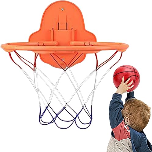 Canestro da basket per interni, 32 cm, silenzioso, rimbalzante silenzioso, giocattolo da parete per bambini all'aperto - Ysert