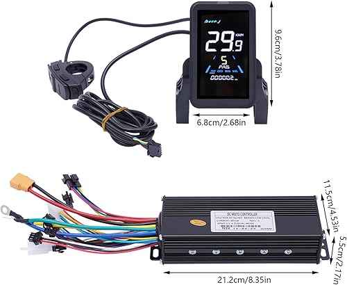 Kit di conversione per bicicletta elettrica da 28' e 29', 1000 Watt, per motore elettrico, per ruota posteriore, senza brushless, kit di conversione per bici elettrica con display LCD (per - Ysert