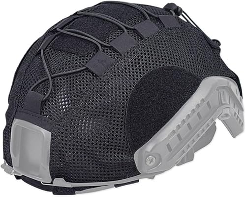 Copri Calotta per Casco Tattico, Copertura per Caschi Traspirante con Gancio e Passante e Cordino Elastico in Rete, Copricasco da Attrezzatura Militare per Ciclismo, Paintball, Caccia, Tiro - Ysert