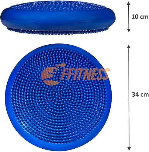 Balance Kit – Home Fitness Pack | Cuscino Propriocettivo + Swisse Fit Ball +Half Ball | 3 Attrezzi per Allenamento Equilibrio, stabilità e propriocezione | Training Pilates Yoga Palla Svizzera Gym - Ysert