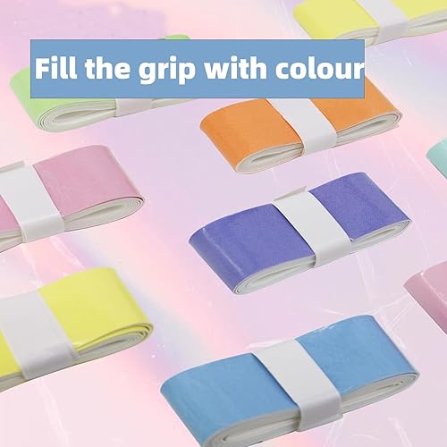 5 Pezzi Nastro Grip per Racchetta,Grip Racchetta Padel,Grip per Racchette da Tennis e Badminton,Racchetta da Squash, Nastro di Presa Autoadesivo, Racchetta da Badminton Antiscivolo - Ysert