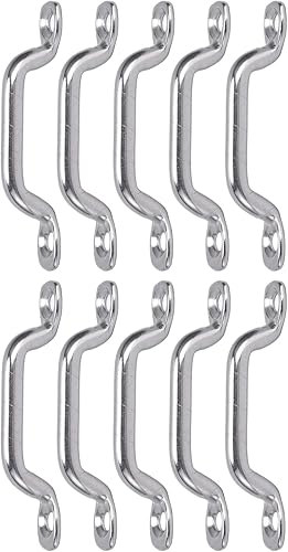 Fibbie per Ponte in Acciaio Inossidabile 316, Kit da 10 Pezzi in Acciaio Inossidabile con Passante per Barca, Occhiello per Piastra Ad Arco, Impermeabile, Antiruggine per Il Fissaggio - Ysert