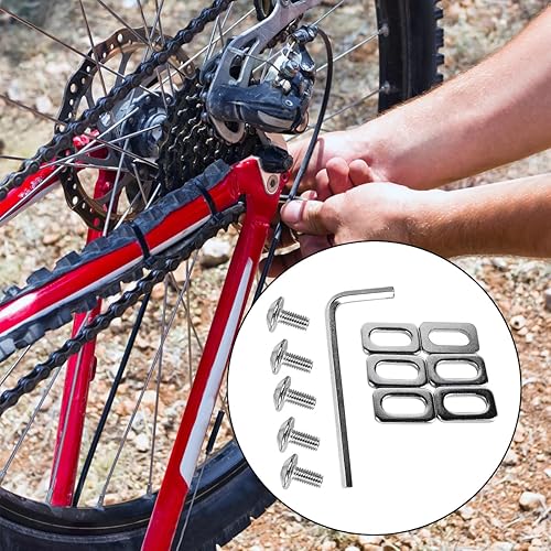 Set di Viti, rondelle e distanziatori per Pedali per Bicicletta Look KEO, Kit di Fissaggio per tacchette Durevole per Scarpe da Bici da Strada - Ysert
