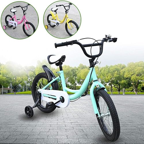 TFCFL WUPYI2018 Freestyle 16 pollici bici per bambini per ragazzi ragazze bambini bicicletta bambino bici unisex bambini ruota bici (giallo) - Ysert