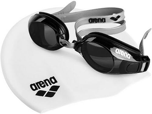 ARENA Gafas Pool Set Silver, Occhiali Da Nuoto Unisex Adulto, Argento, Taglia unica - Ysert
