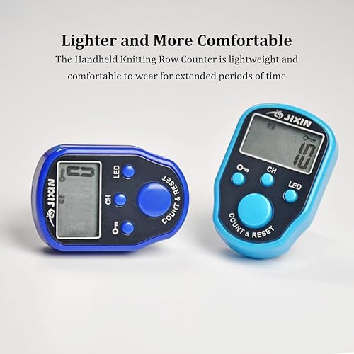 Anello elettronico per Piscina per Anello da Dito Comodo Mini Timer Contatore di recitazione a LED a Risparmio energetico, Blu Scuro - Ysert