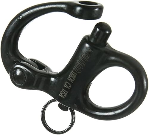 Salite Quick Release ad Alta Resistenza moschettone 18KN Pull-Lock Meccanismo Nero Opaco - Ysert