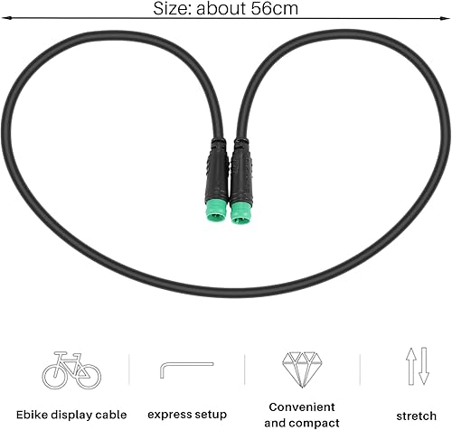 Bicicletta elettrica bicicletta elettrica 5 pin maschio a spina display cavo cavo spina per motore medio BBS01/BBS02/ - Ysert