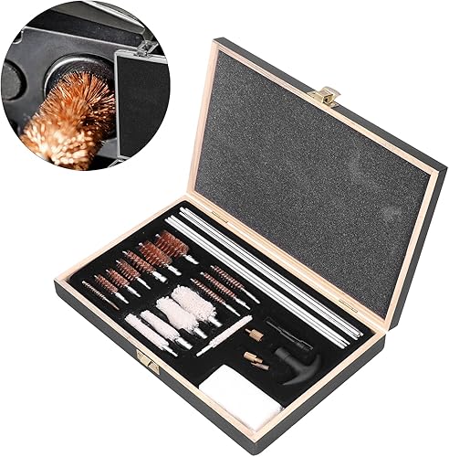 Strumento per la Pulizia del Fucile a Pompa, Calibro 12-410ga Kit di Pulizia Universale per Pistola Forniture con Custodia per Pistola per Pistola - Ysert