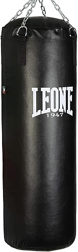 LEONE 1947 - Sacco Allenamento Made In Italy, Nero, 30 Kg - Esclusiva  & Flash Guantoni, Nero, 10 Oz - Ysert