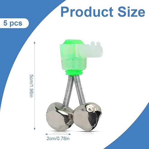 5 Pezzi Anti-Caduta Campanella Indicatore Bissanzeiger Glocke Pesca Mare Pesca Libera Cannarecci Pesca Accessori - Ysert