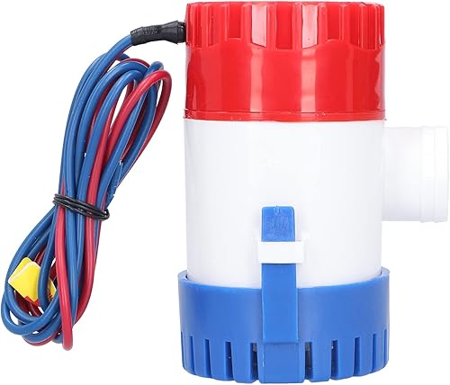 Pompa di Sentina SemiAutomatica Elettrica Piccola Pompa Sommergibile Potenza Fornire 12V/24V 350/500/750/1100GPH (DC12V 750GPH) - Ysert