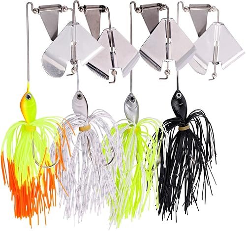Sougayilang Esche da pesca Buzzbait Spinnerbait Jigs Lure per spigola luccio pesca - Ysert