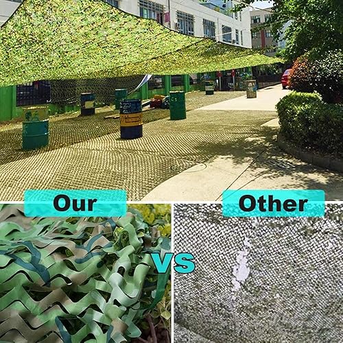 Rete Mimetica 2x5m 3x6m 4x9m 5x5m 6x10m 8x15m Rete Caccia Militare reticolato da Camuffamento Parasole(3X6M) - Ysert