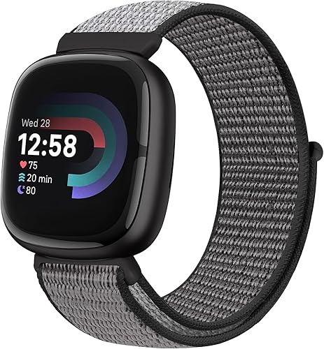 Runostrich Cinturino di ricambio in nylon compatibile con Fitbit Sense/Fitbit Versa 3, morbido, traspirante, regolabile, per uomo e donna - Ysert