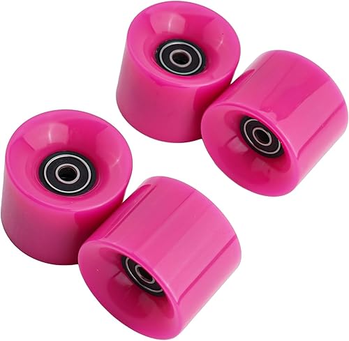 Ruote per skateboard e longboard, 4 pezzi, 78A, per skateboard e longboard ABEC-9, distanziali con cuscinetti ABEC-9, set per skateboard (arancione) - Ysert